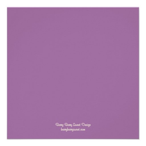 Flower Power First Birthday Invitation - Purple