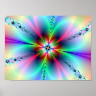 Flower Power Fractal Posters