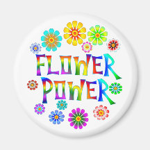 FLOWER POWER FRIDGE MAGNET