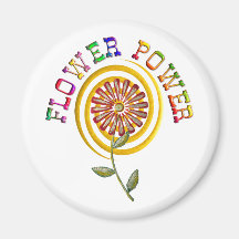Flower Power Fridge Magnets