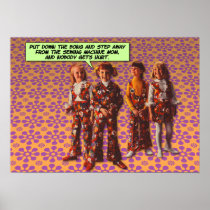 Flower Power [funny poster] posters