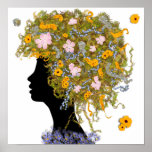 Flower Power hair Posters