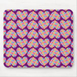 Flower Power Hearts Mousepads