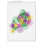 Flower Power Horn Card