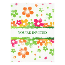 Flower Power invitation