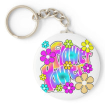 Flower Power Keychains