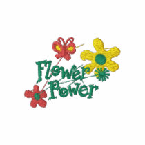 Flower Power Ladies T-Shirt embroidered shirts by Oktoberfest_TShirts Flower Power Ladies T-Shirt embroidered shirts