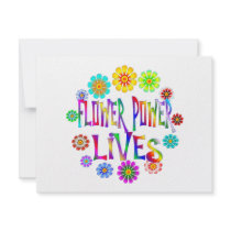 Flower Power Lives Personalized Invitations