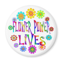 Flower Power Lives Fridge Magnets