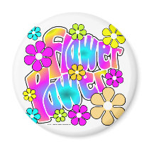 Flower Power Fridge Magnets