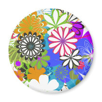 Flower Power! magnets by Caiwilsh Flower Power! magnets