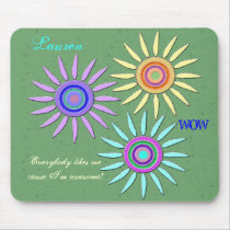 Flower Power Mousepad by RedRider08 Flower Power Mousepad