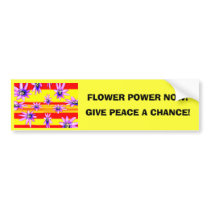 FLOWER POWER NOW! bumper stickers by Clarence_Jones FLOWER POWER NOW! bumper stickers