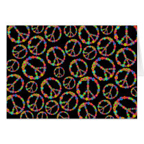 Flower Power Peace Greeting Card