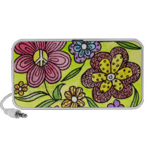 Flower Power - Peace & Love Speakers