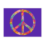Flower Power Peace | violet Post Card