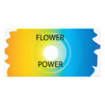 flower power photo card