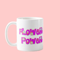 Flower Power Pink Coffee Mug 11 oz mugs