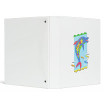 Flower Power Porpoise Vinyl Binders