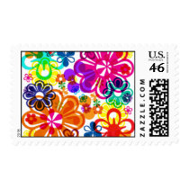 Flower Power postage by leslieschiller Flower Power postage