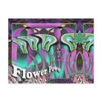 Flower Power Postcard