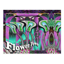 Flower Power Postcard
