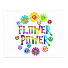 FLOWER POWER POSTCARD