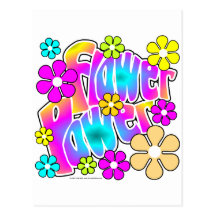 Flower Power Postcards