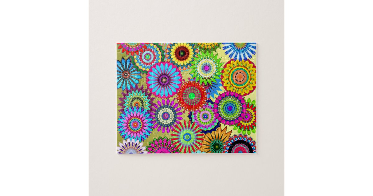 Flower Power Puzzle Zazzle