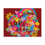 Flower Power Rainbow Postcards