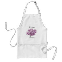 Flower power rosado del Hydrangea Delantal