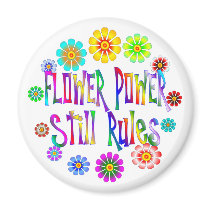 Flower Power Rules Magnets