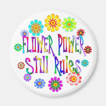 Flower Power Rules Magnets