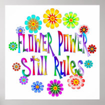 Flower Power Rules Poster