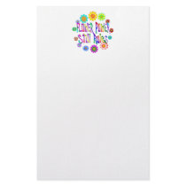 Flower Power Rules Customized Stationery