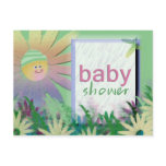 flower power shower postcard