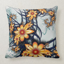 Flower Power Throw Pillow