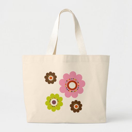 Flower Power Tote or Cloth Grocery Bag