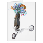 Flower Power Tree House Wheelie Greeting Card