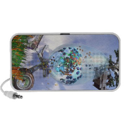 Flower Powered Easter Egg Speaker by fameland