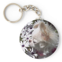 Flower Puppy Keychain
