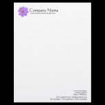 Flower - Purple Cosmos letterhead