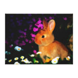Flower Rabbit Canvas Print