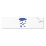 flower rain icon bumper stickers