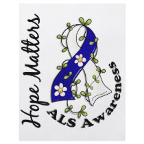 Flower Ribbon 4 Hope Matters ALS Personalized Flyer