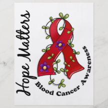 Flower Ribbon 4 Hope Matters Blood Cancer Full Color Flyer