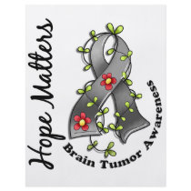 Flower Ribbon 4 Hope Matters Brain Tumor Personalized Flyer