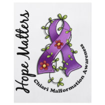 Flower Ribbon 4 Hope Matters Chiari Malformation Custom Flyer