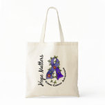 Flower Ribbon 4 Hope Matters Colon Cancer bags