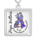 Flower Ribbon 4 Hope Matters Colon Cancer Jewelry
